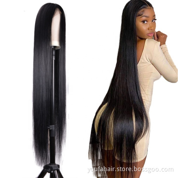 High Quality Raw Cambodian Hair Swiss Lace Wig For Black Women 100% Brazilian Virgin Cuticle Aligned Lace Front Human Hair Wig